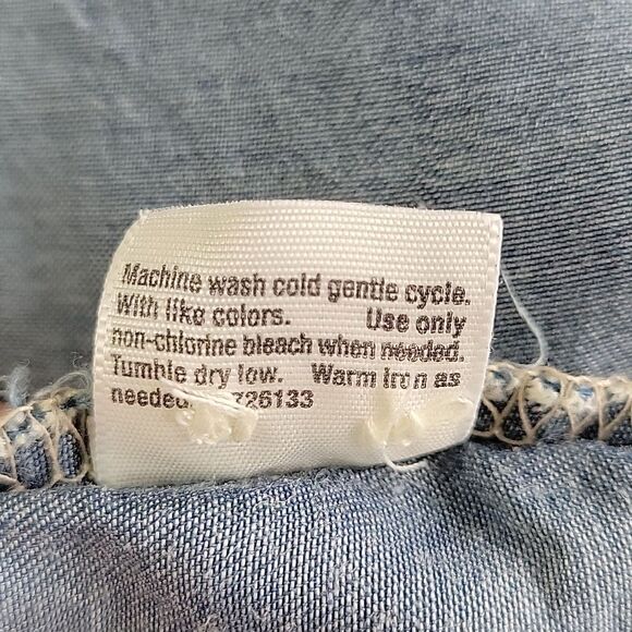 A.N.A 100% Lyocell Light Blue Casual Button Down Collared Extra Long Shirt sz XL - Picture 11 of 11